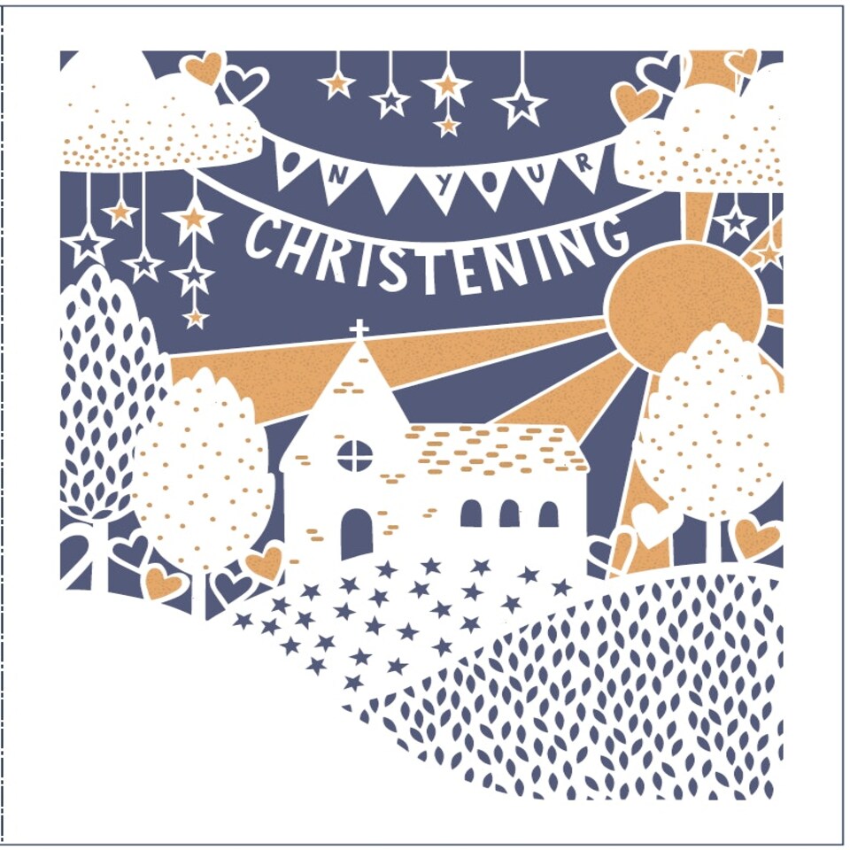 Christening Card - Church