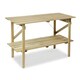 image 1 of Lacewing Wooden 2 Tier Greenhouse Staging Shelving Bench Collapsible 122cm