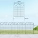 image 7 of Outsunny Decorative Garden Fencing 4PCs 43in x 11.5ft Metal Border Edging
