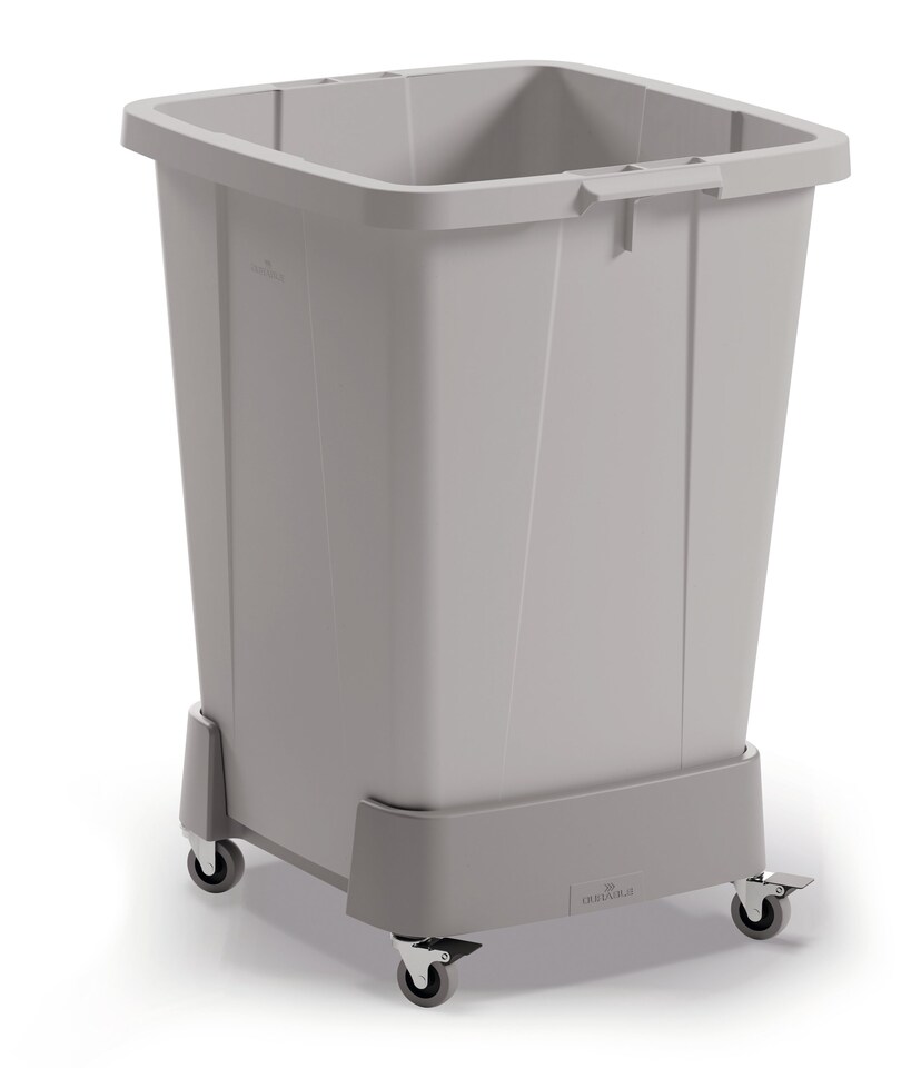 image 1 of Durable 90L Linkable Bin Trolley | Robust Modular Waste Trolley for DURABIN Bins | Grey