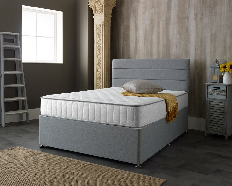 image 1 of Victoria White Castle Hybrid Mattress - Plush Comfort, Durable Design | White | King