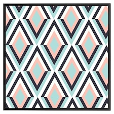 Geometric pattern (Picture Frame) Black | L