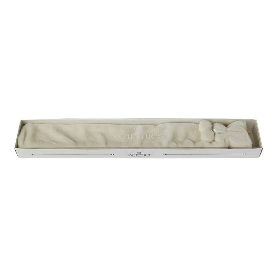 image 1 of Warmies Extra Long Hot Water Bottle, Vanilla