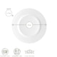image 3 of Bormioli Rocco Toledo Glass Dinner Plates - 25cm - White - Pack of 6 White