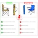 image 6 of 2X Portable Folding Outdoor Chair Ideal for Camping, Garden, Fishing & Travel