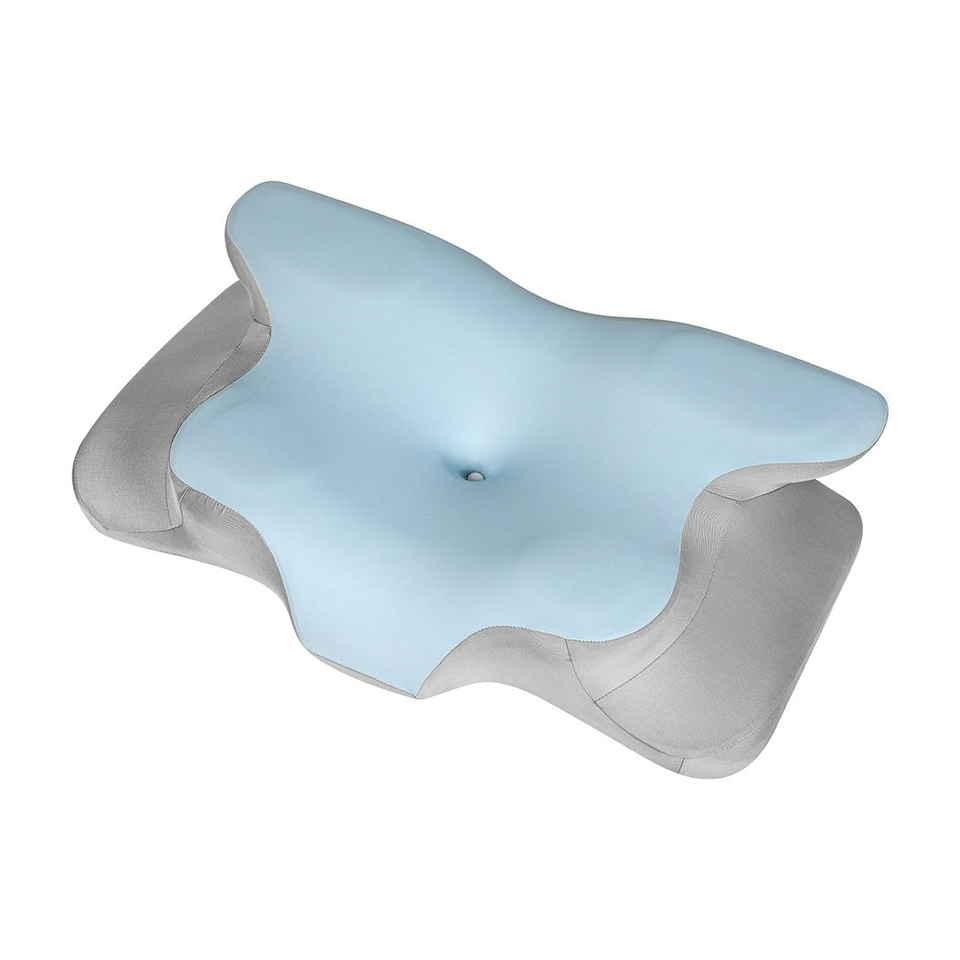 image 1 of Lavio Contour Memory Foam Pillow Cervical Neck Shoulder Pain Relief Blue Blue