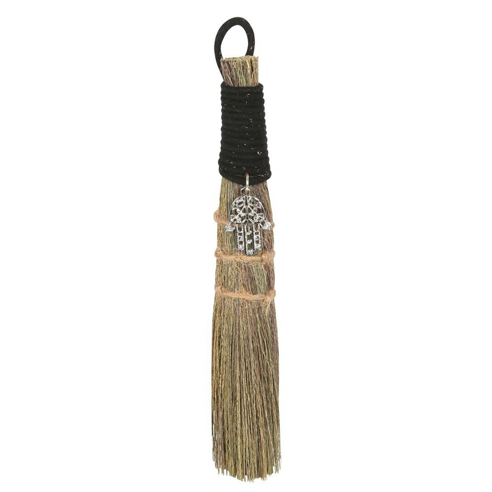 Something Different Hamsa Hand Broom - Brown/Black - One Size