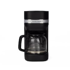 Hamilton Beach Filter Coffee Machine, Ella 1.5L, 900W, Coffee Maker for Instant Coffee, Espresso, Macchiato, Makes 12 Cups, Re-usable Filter, Anti-Drip, Water Level Window, Matte Black - HBC9453MB