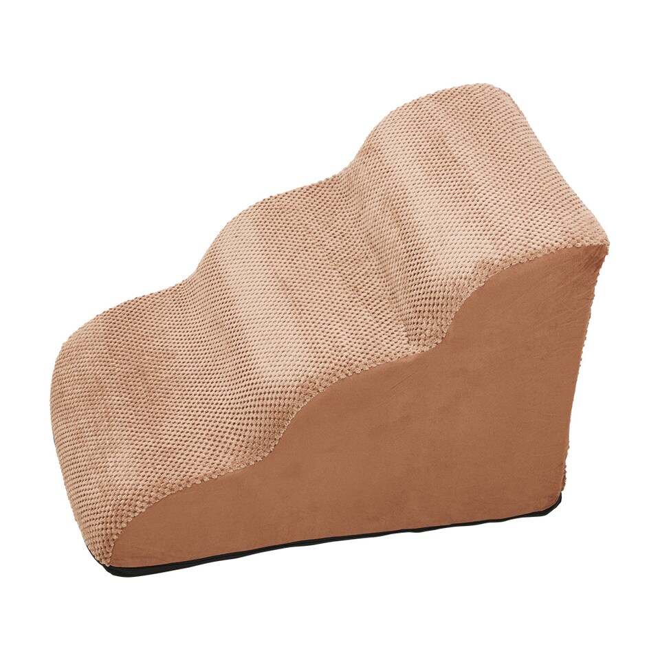 image 1 of Living and Home Non-Slip Pet Steps with Removable Washable Cover for Cats & Dogs | Grey | Brown | 1