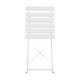 image 5 of Harbour Housewares 2 Seater Sussex Bistro Set - Round - White | White | White