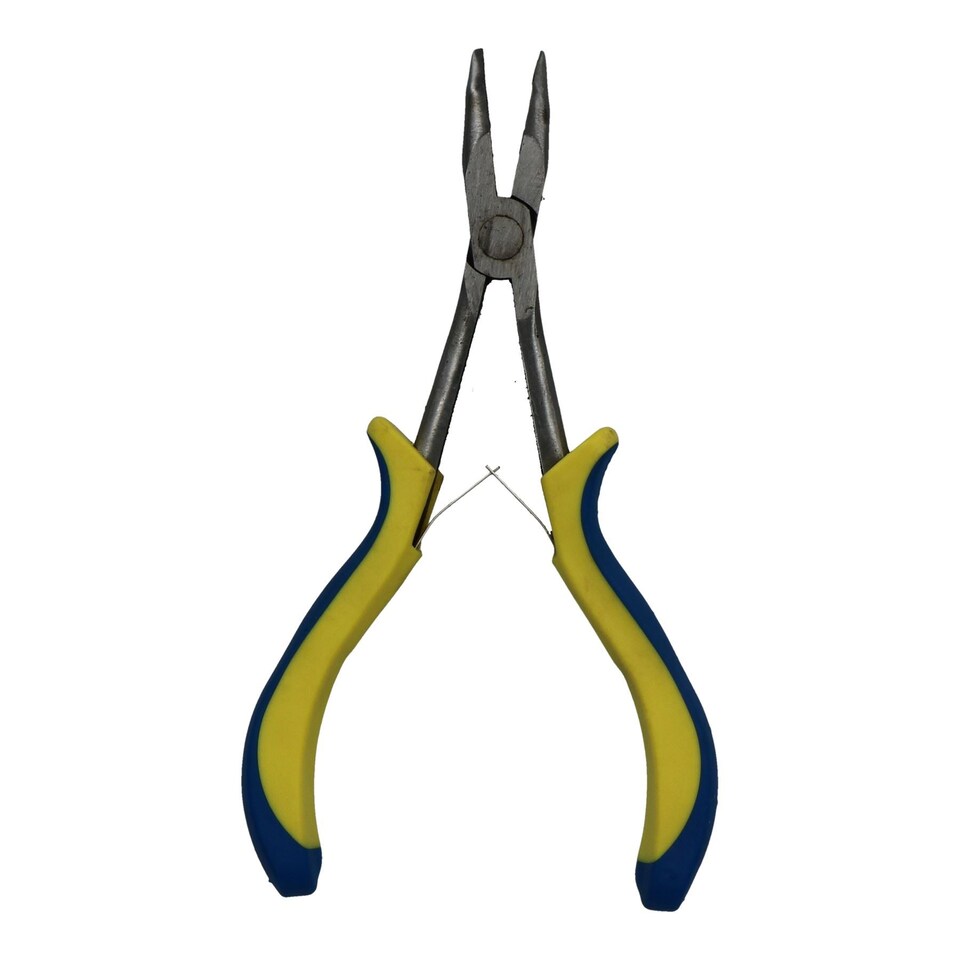image 1 of 165mm Extra Long Series Precision Bent Nose Pliers Plier Modelling Hobby Craft
