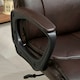 image 8 of HOMCOM Faux Leather Desk Chair with Tilt Function for Home Office | Brown | One Size