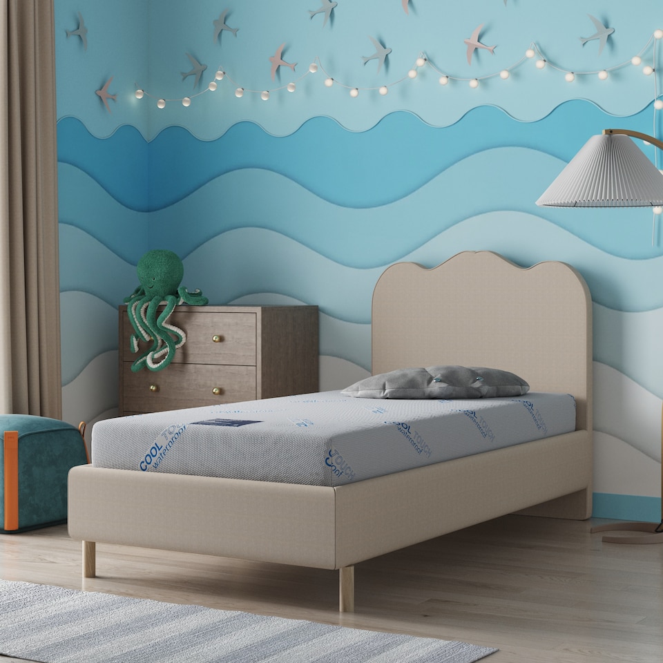 image 1 of Visco Therapy 14cm Deep Thrive Kids Foam Waterproof Mattress for Easy Care Comfort | Blue | Blue | Single | 1