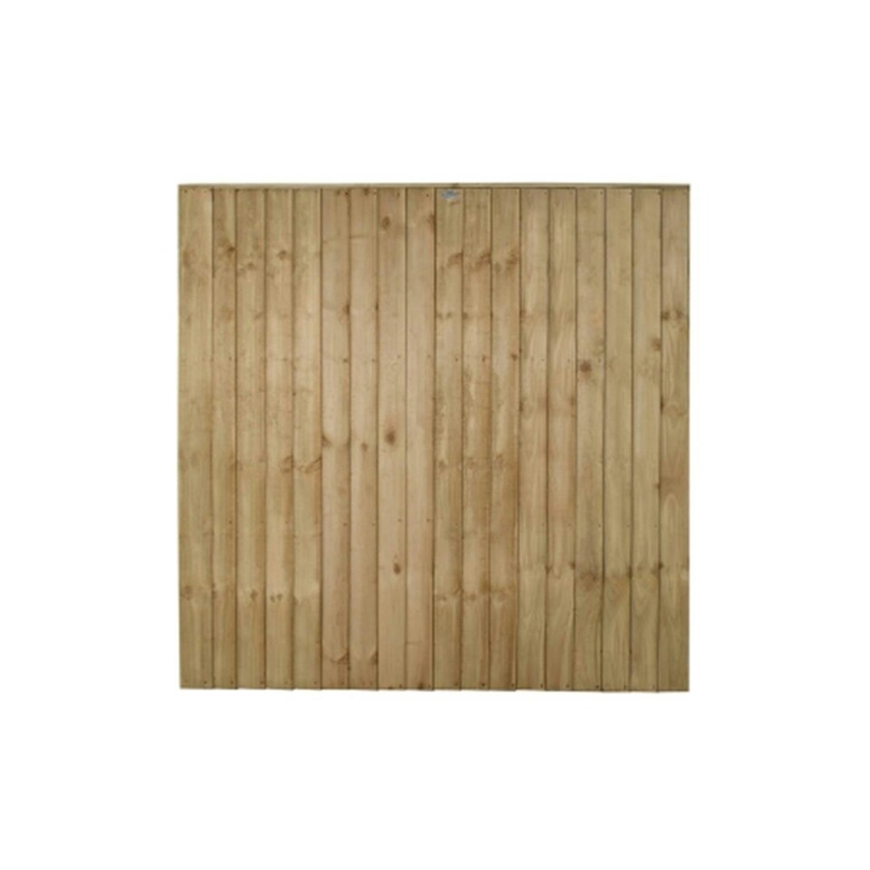 image 1 of Pack of 21 (Total 21 Unit) Pressure Treated Vertical Board Fence Panel - 6ft x 4ft (1.83m x 1.23m)