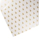 image 2 of Christmas Tree Gold Print Clear Cellophane Gift Wrapping Roll 2m