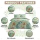 image 4 of Kalisse Floral Printed Duvet Cover Set Reversible Polycotton Beddings Multi | King