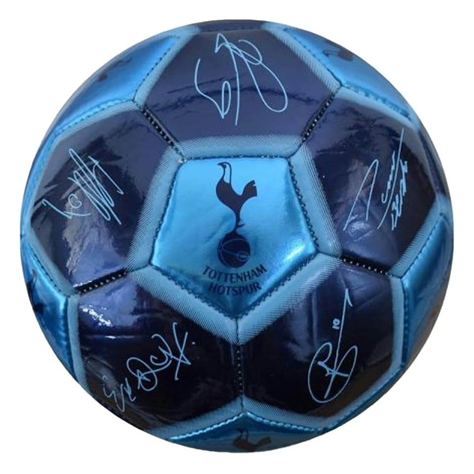 image 1 of Tottenham Hotspur FC Spurs Printed Signature Mini Football - Blue - 1