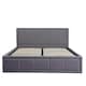 image 5 of Ottoman Stoarge Bed grey small double 4ft fabric and 1 Mattress wooden bedroom