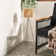 image 2 of OHS Rattan Solar Floor Lamp Cordless Outdoor Garden Light Auto Sensor | Bronze | Natural