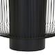 image 4 of Trento End Table With Black Glass Top Black