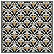 image 4 of Black & gold shells geometric (Picture Frame) White | XS