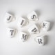 image 2 of Black and White Initial Hugga Mug Assorted Letters 11cm | White | J - White | 1