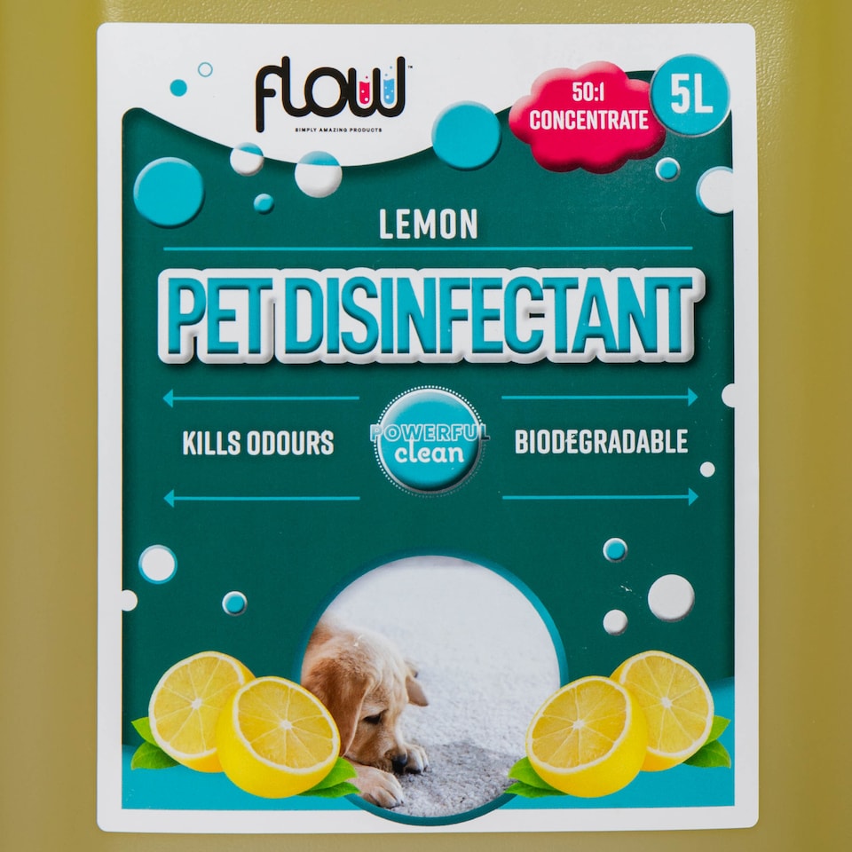 image 1 of 5 Litre Lemon Scented Pet Disinfectant Cleaner