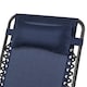 image 6 of Yaheetech 65.5 cm W Foldable Rocking Lounger with Pillow-Navy Blue | Blue | Navy Blue | One Size | 1