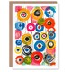 image 1 of Colourful Abstract Circles Kandinsky Style Birthday Card