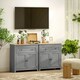 image 8 of HOMCOM Sideboard Storage Cabinet with Adjustable Shelf, Drawer, Grey Grey