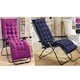 image 2 of Pack of 2 Sun Lounger Cushion Pad for Garden Recliner Chair | Purple | Purple