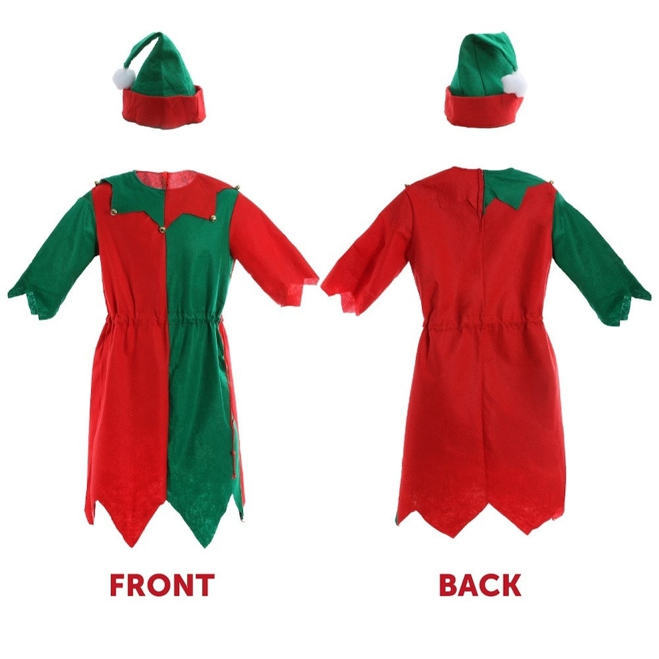 image 1 of Elf Tunic Costume Red | XS