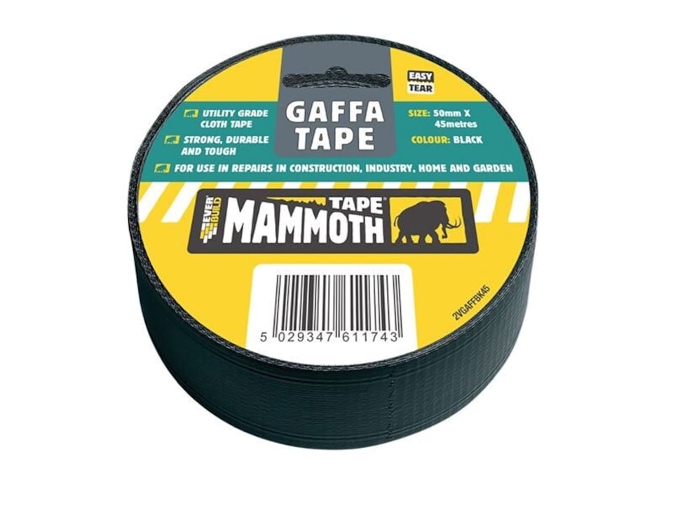 Everbuild Sika - Gaffa Tape 50mm x 45m Black