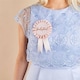 image 2 of Rose Gold Bridesmaid Rosette Hen Party Badge 20cm