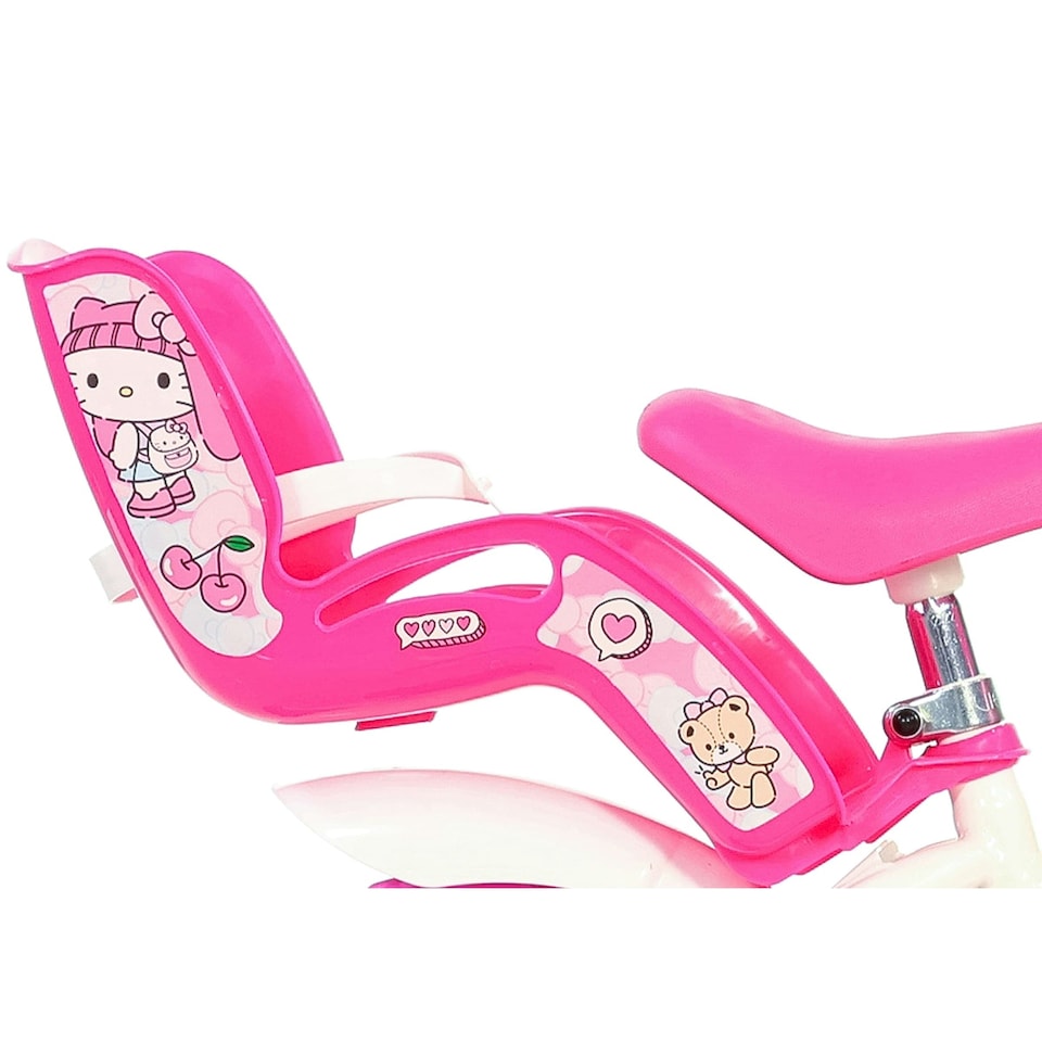 image 1 of Dino Kids Bike Hello Kitty 12 inch Bicycle | White