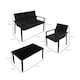 image 2 of Rattan Patio Furniture Set - Black