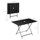 image 5 of Outsunny Folding Rectangular Garden Dining Table for 6 with Hole