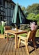 image 2 of Two Seater Table Set - L100 x W220 x H98 - Redwood