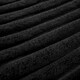 image 3 of OHS Faux Fur Rib Fleece Blanket, 125x150cm - Black