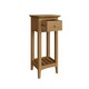image 4 of Newark Ash 1 Drawer Telephone Table Brown