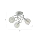 image 6 of ValueLights Reyka 3 Way Silver Ceiling Light | Silver