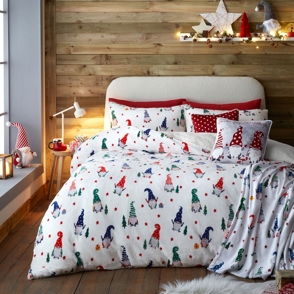 image 1 of Fusion Festive Gonks Duvet Cover Set Red