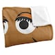 image 2 of Sesame Street Face Snuffleupagus Blanket - Multicoloured - One Size