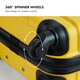 image 4 of VonHaus 3pc Yellow Luggage Set, 360° Silent Spinner Wheels
