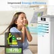 image 4 of HOMCOM 10000 BTU Mobile Air Conditioner Indoor Portable AC Unit w/ RC, White