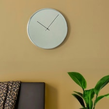 Interiors by Premier Baillie Bailie Chrome And Mirror Wall Clock