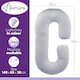 image 3 of Aamira Light Grey Pregnancy Maternity Pillow, 140x65x20cm C Shape Memory Foam | Grey | Grey | Standard | 1