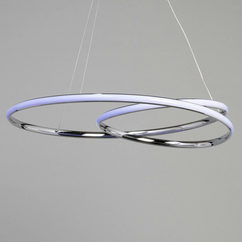 image 1 of BHS Renzo Colour Changing LED Ceiling Pendant, Chrome