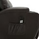 image 4 of Cinemo Dual Motor Rise Recliner Bonded Leather Heat & Massage Chair (Brown)