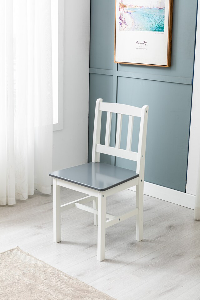 image 1 of Solid Wooden Kitchen Dining Table and 2 Chairs